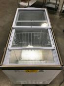 45.7" ICE CREAM DISPLAY CHEST FREEZER WITH FLAT GLASS TOP - OMCAN 45293