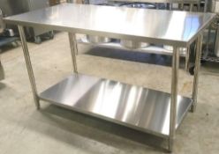 24" X 60" STAINLESS STEEL WORK TABLE, JOHNSON ROSE 82460 - NEW