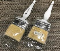 2.5" WIDE NATURAL BRISTLE PASTRY BRUSH - LOT OF 2 - NEW