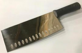 OMCAN 8"CHINESE CLEAVER, PREMIUM G-EDGE BLACK HANDLE - NEW