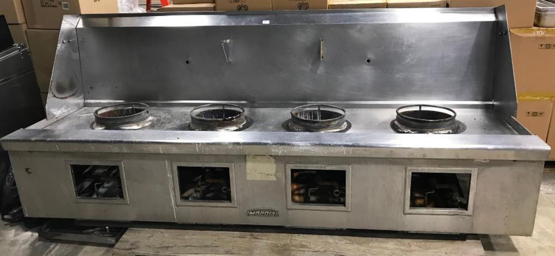 IMPERIAL ICRA-4 114" FOUR BURNER NATURAL GAS WOK RANGE - Image 13 of 14