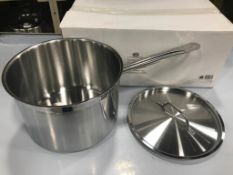 6QT HEAVY DUTY STAINLESS SAUCE PAN INDUCTION CAPABLE, JR 47662 - NEW