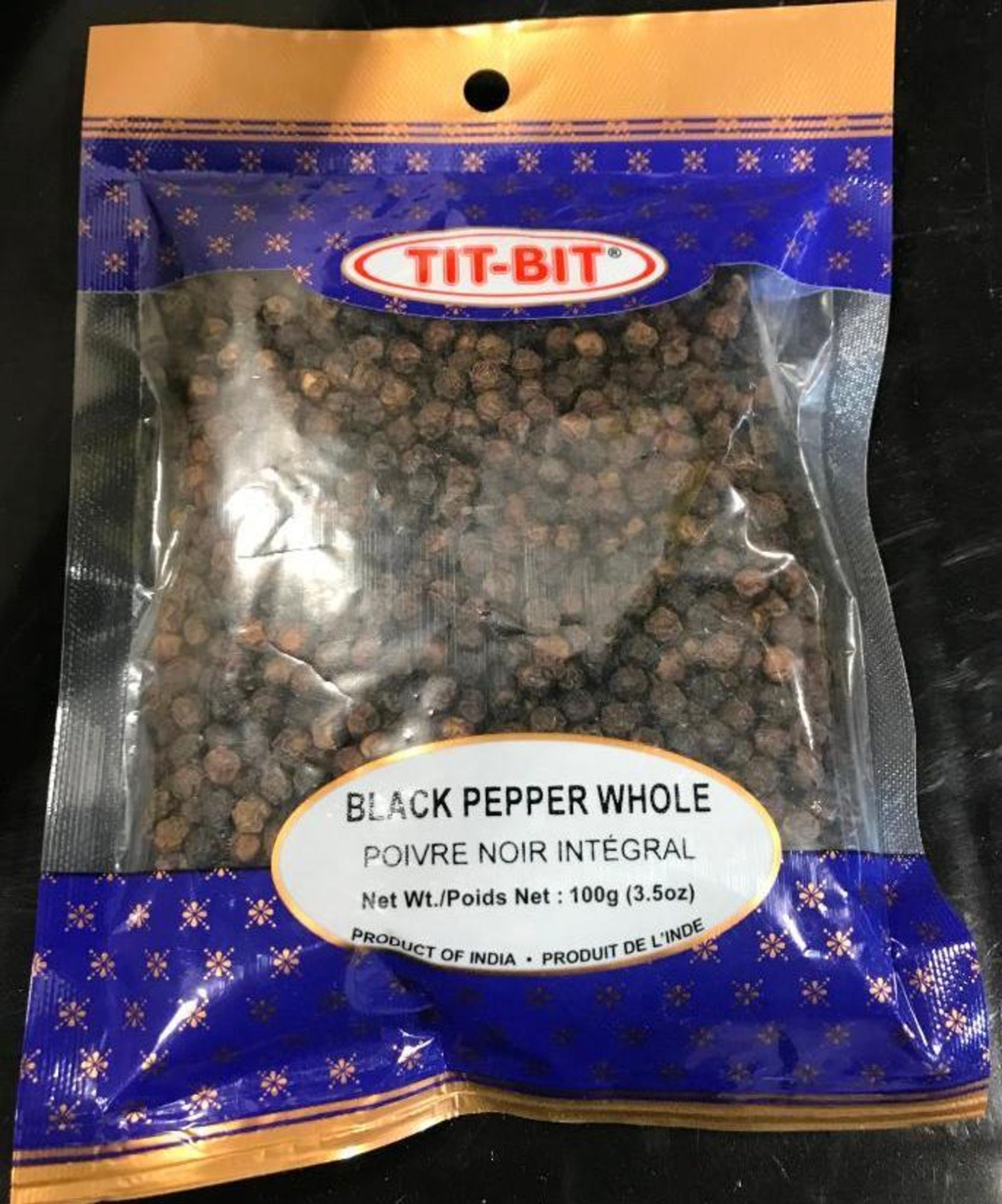 (20) BAGS OF TIT-BIT BLACK PEPPER WHOLE - 100G PER BAG - Image 2 of 3