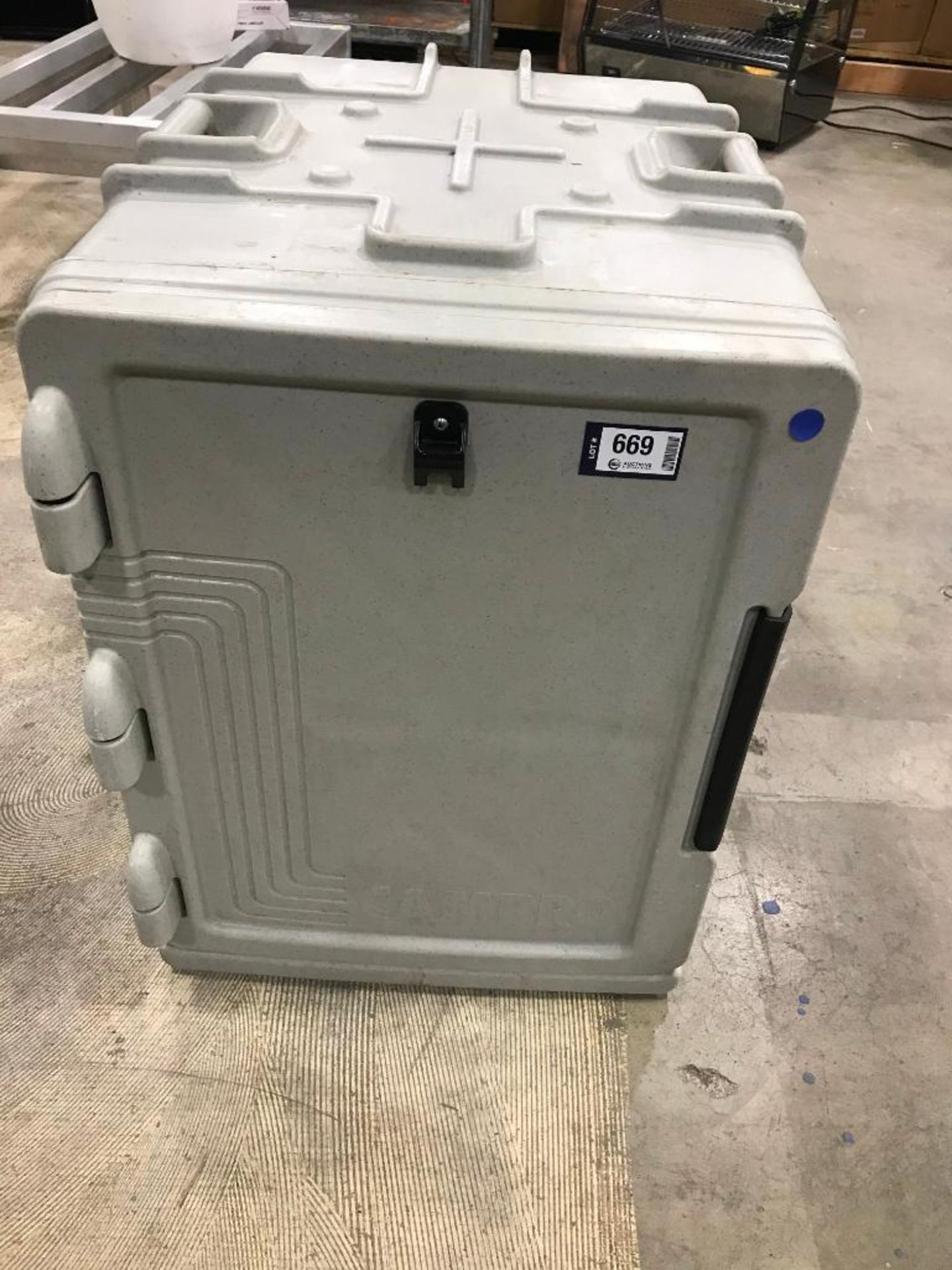 SPECKLED GREY CAMBRO UPCS400 ULTRA PAN CARRIER (DAMAGED)