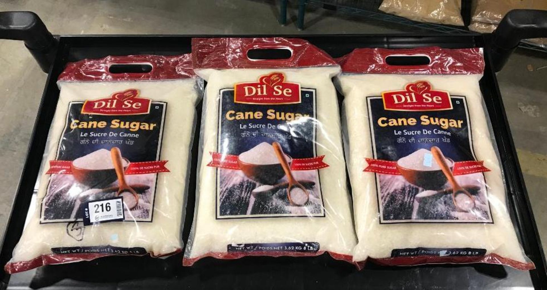 (3) BAGS OF DIL SE CANE SUGAR- 8 LBS PER BAG