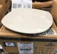 DUDSON GEOMETRIX CHEF'S PLATE 10" - 12/CASE, MADE IN ENGLAND