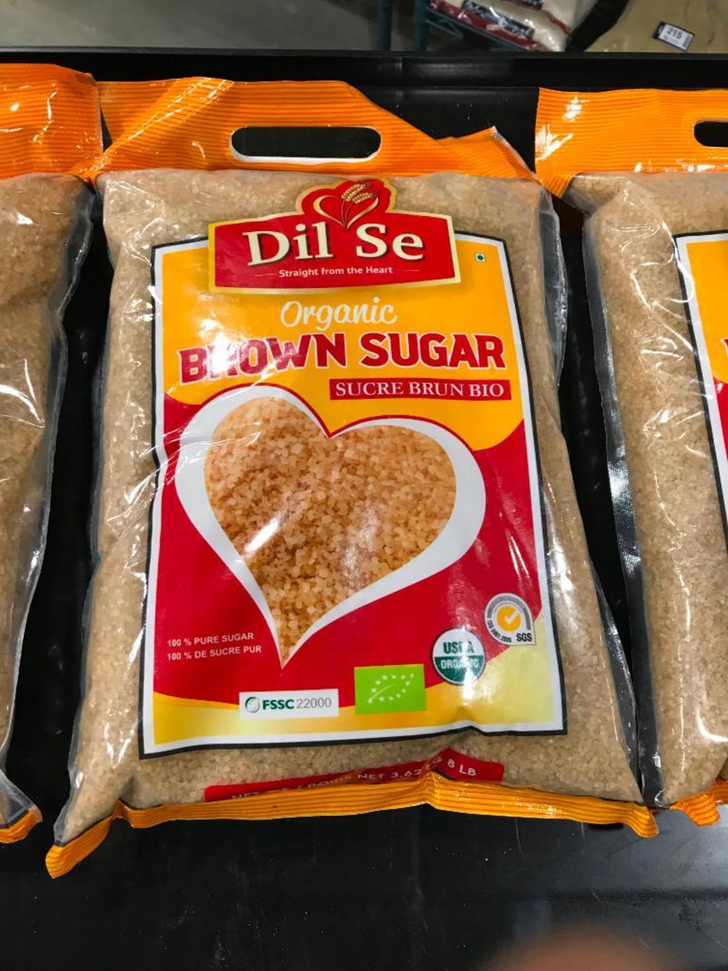 (3) BAGS OF DIL SE ORGANIC BROWN SUGAR - 8LBS PER BAG - Image 3 of 7