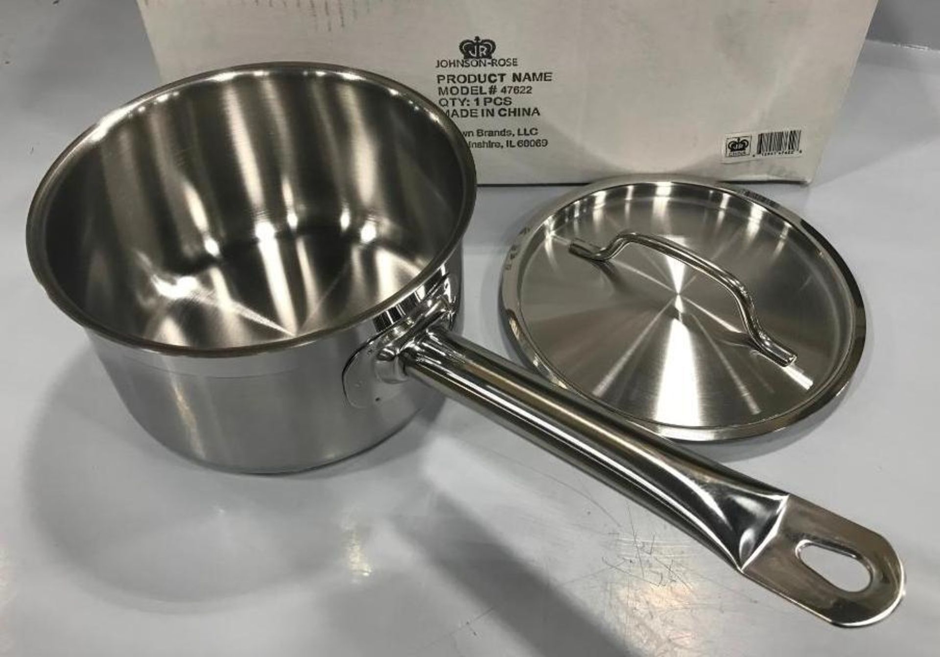 2QT HEAVY DUTY STAINLESS SAUCE PAN INDUCTION CAPABLE, JR 47622 - NEW