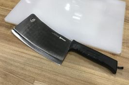 9" CLEAVER W/BLACK POLY HANDLE, OMCAN 10551 - NEW