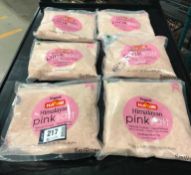 (6) BAGS OF ORGANIC HABIB HIMALAYAN PINK SALT - 1KG PER BAG