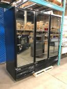 MASTER BILT BLG-74-HGP 78" BLACK GLASS DOOR MERCHANDISER FREEZER - 70.2 CU. FT.