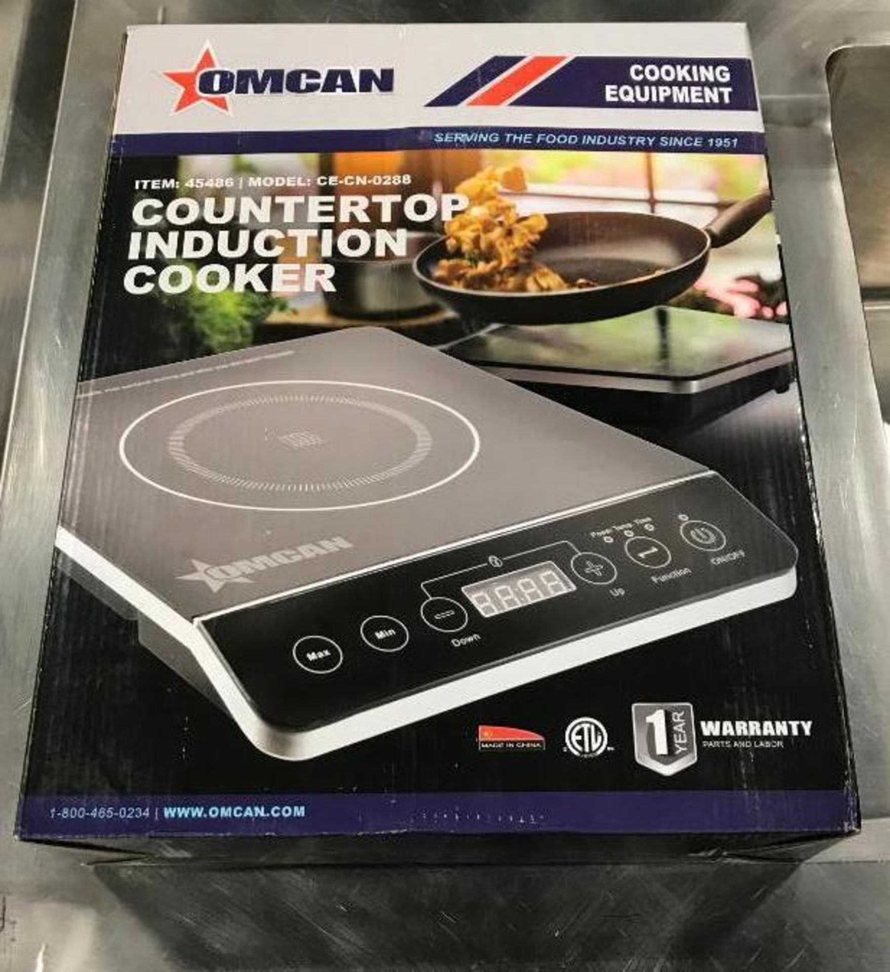 1800W COUNTERTOP INDUCTION COOKER, 120V, OMCAN 45486 - NEW - Image 3 of 5