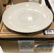 DUDSON RIPPLE GREY PLATE 10.5" - 12/CASE, MADE IN ENGLAND