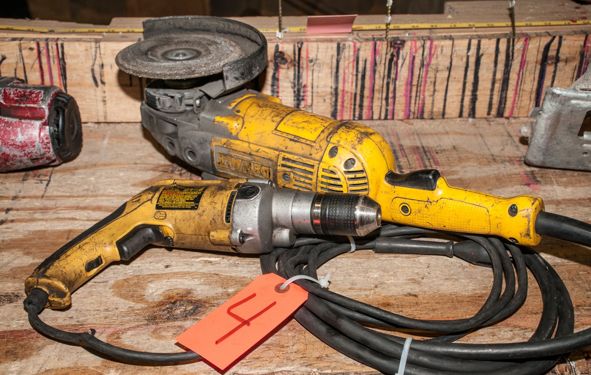 DeWalt Mdl. W236 1/2" Electric VSR Drill & 7" DeWalt Angle Grinder