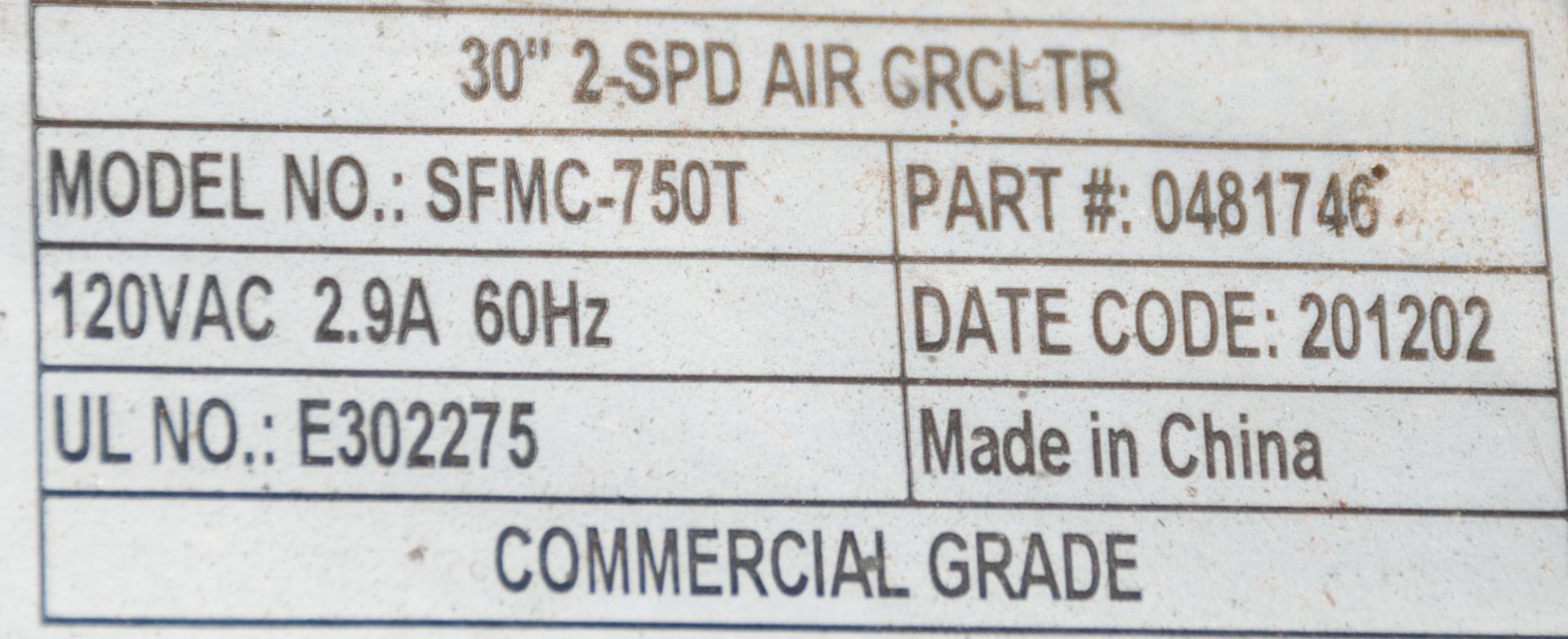 ProFitter 30" 2-Speed Barrel Fan - Image 2 of 2