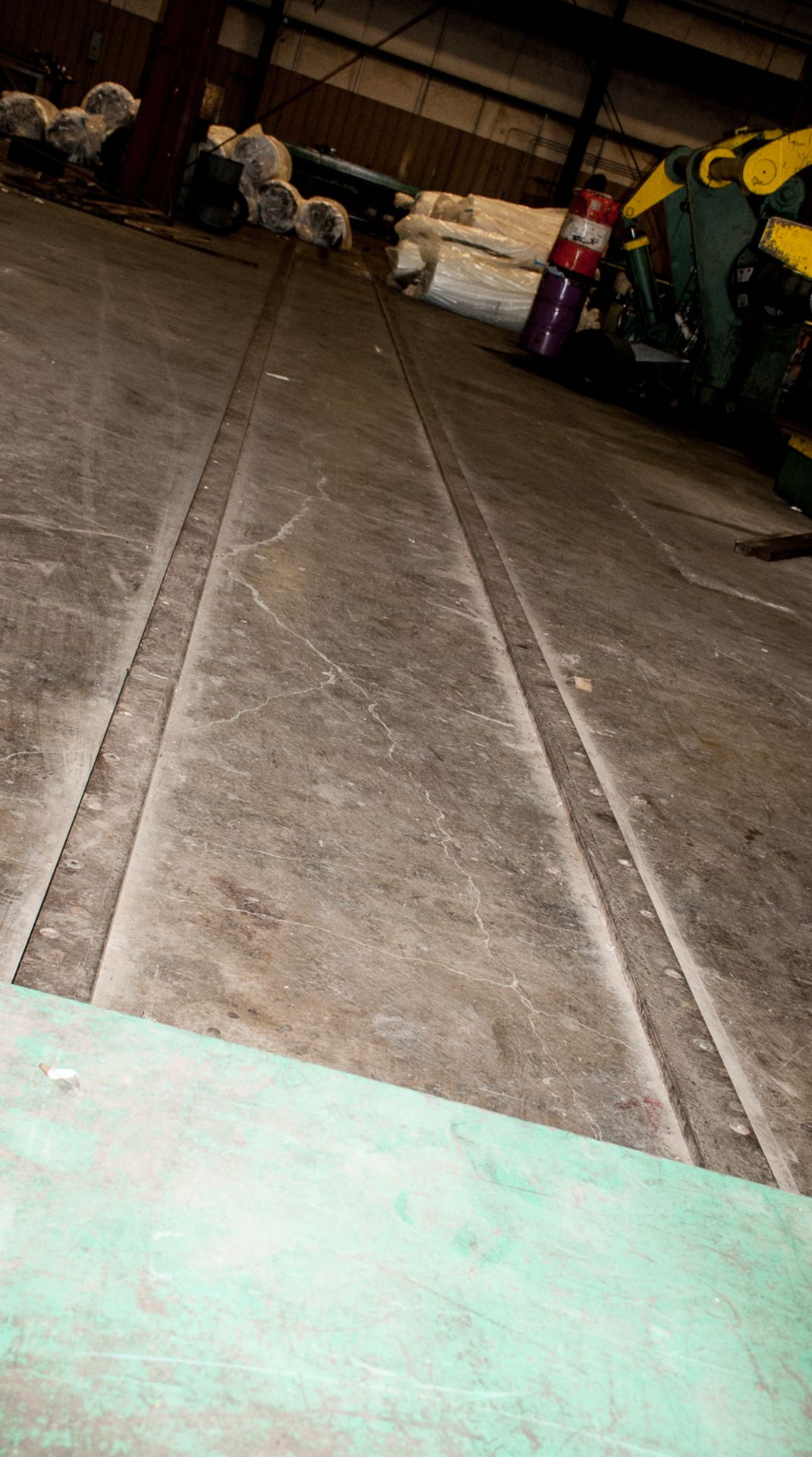 Battery Powered Coil Cart/Transfer Cart on Track, Track Approx. 121 1/2 ' Long - Image 2 of 2