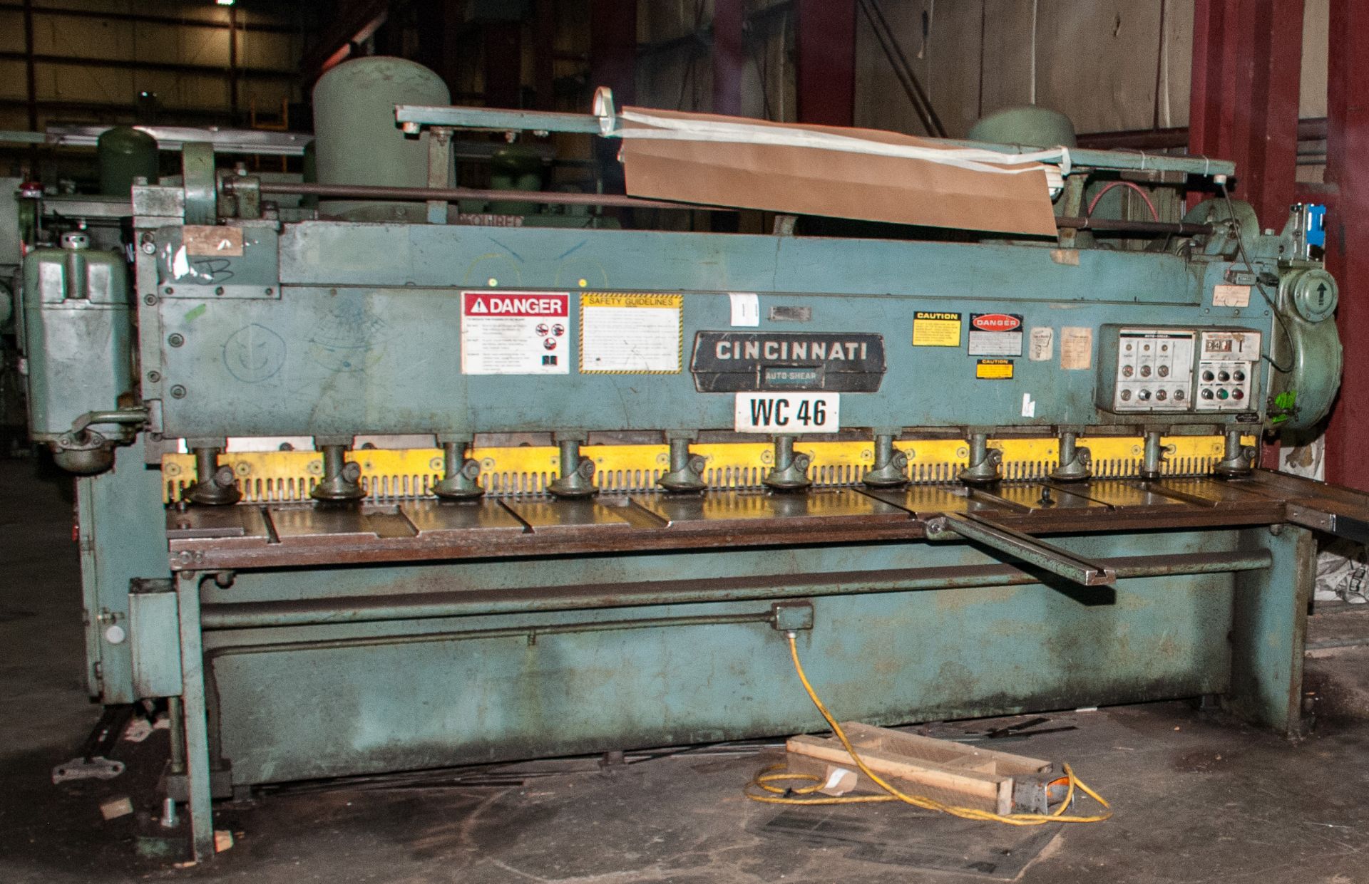 10' x .135" Cincinnati Mechanical Squaring Shear 1410 #36502, Pneumatic, 3/16 Mild Steel Cap. w/ - Image 2 of 5