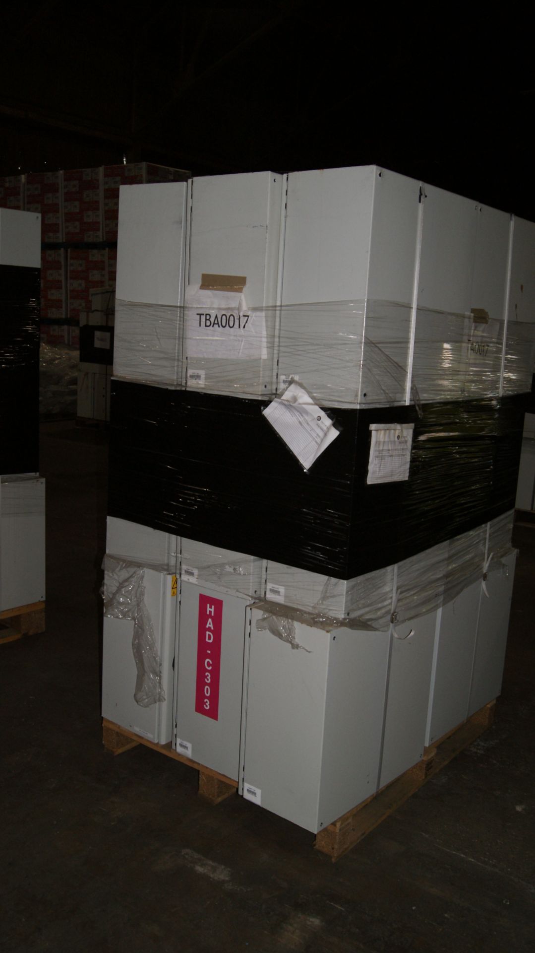 PALLET OF 18 EXTERNAL METAL ELECTRICAL ENCLOSURE - 600MM X 600MM X 300MM- CONTENTS MAY VARY - Image 2 of 2