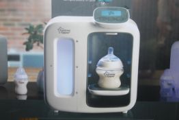 Boxed Tommee Tippee Perfect Preparation Bottle Warmer Station, White, Day and Night Edition RRP £