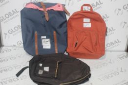Assorted Herschel Sankuanz Backpack Burnt Orange, Navy Blue and Brown RRP £50-£80.00 (