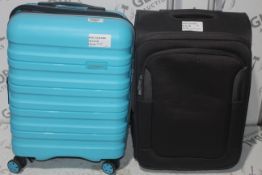 Assorted Hard and Soft Shell Small Cabin Bags by Antler and Qube RRP £60 - £100 Each (3828736)(