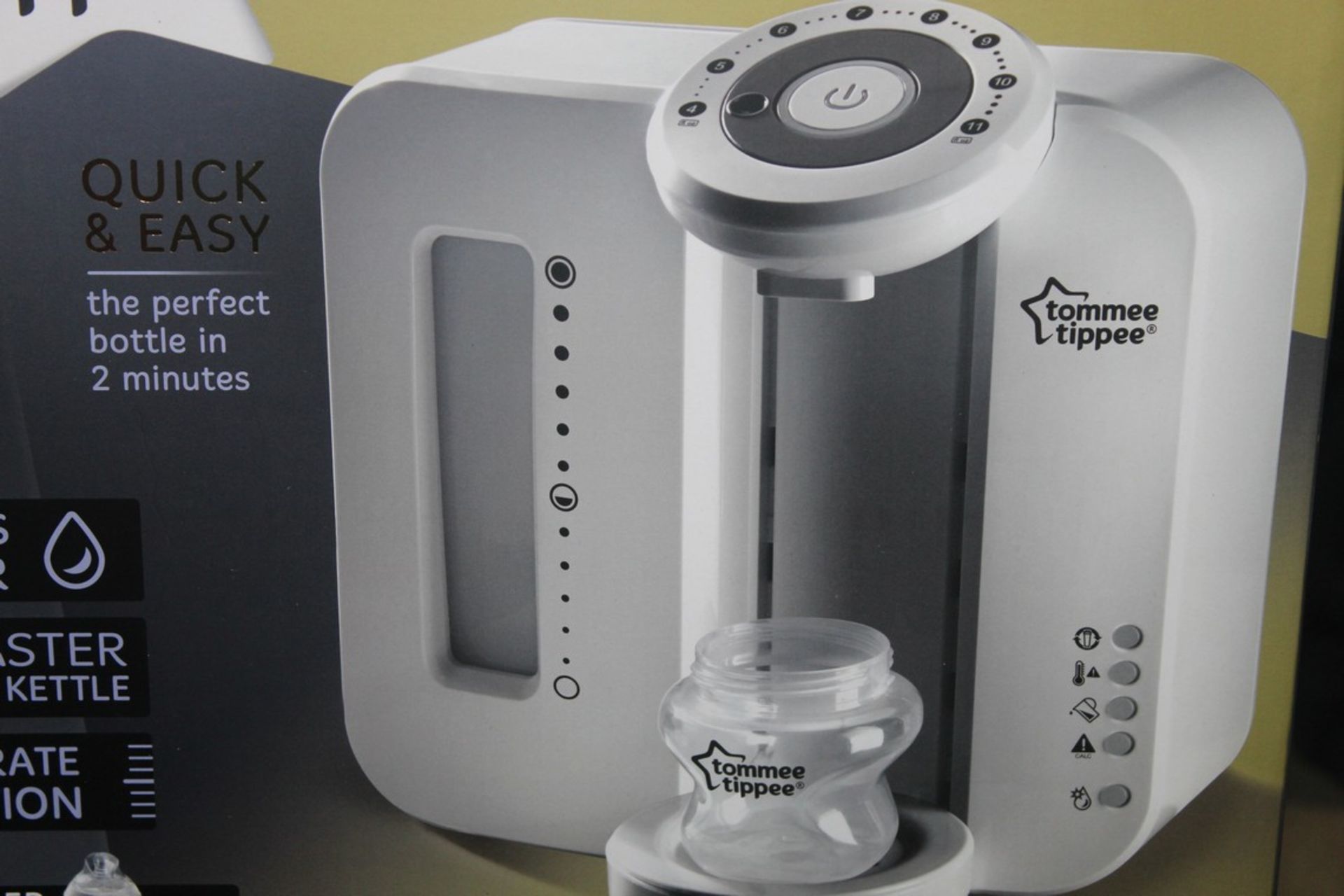 Boxed Tommee Tippee Closer to Nature Perfect Preparation Bottle Warming Station in White RRP £70 (