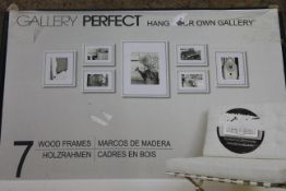 Boxed Gallery Perfect Hang Your Own Set of 7 Wooden Picture Frames, RRP £60.00 (RET00805778) (Public