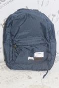 Barbour International Navy Blue Lightweight Water Resistant Backpack RRP £50 (3790240) (Public