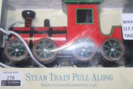Assorted Items to Include 1 Steam Train Pull Along, Magic Touch Drums and 1 Ergonomic Sleep