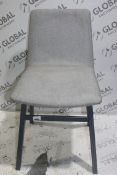 Grey Fabric Dining Chair RRP £85 (Public Viewing and Appraisals Available)