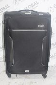 Antler Black Soft Shell 360 Wheel Suitcase RRP £80 (RET00557994) (Public Viewing and Appraisals