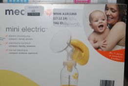 Assorted Items to Include a Medela Mini Electric Breast Pump and a Mam Electric Steriliser and