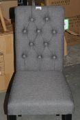 Fabric Dining Chair 2 Piece RRP £140 (Public Viewing and Appraisals Available)