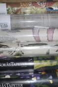 Rolls of Assorted Wallpaper by Borastapeter, Cole and Son, Cofax and Fouler, Mulberry Home RRP £60 -