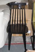Sareer Black Dining Room Set of 2 Chairs RRP £120 (Public Viewing and Appraisals Available)
