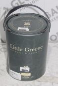 Tin of Little Greene Gauze Dark Absolute Matt Emulsion RRP £70 (3553053) (Public Viewing and