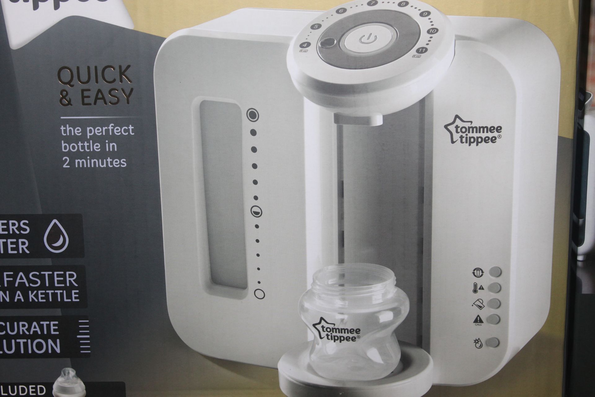 Boxed Tommee Tippee Closer to Nature Perfect Preparation Bottle Warming Station White RRP£80.00 (