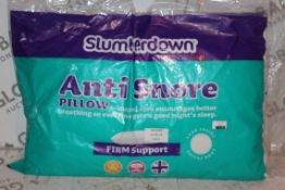Lot to Contain 3 Slumber Down Anti Snore Pillows Combined RRP £75 (12411) (Public Viewing &