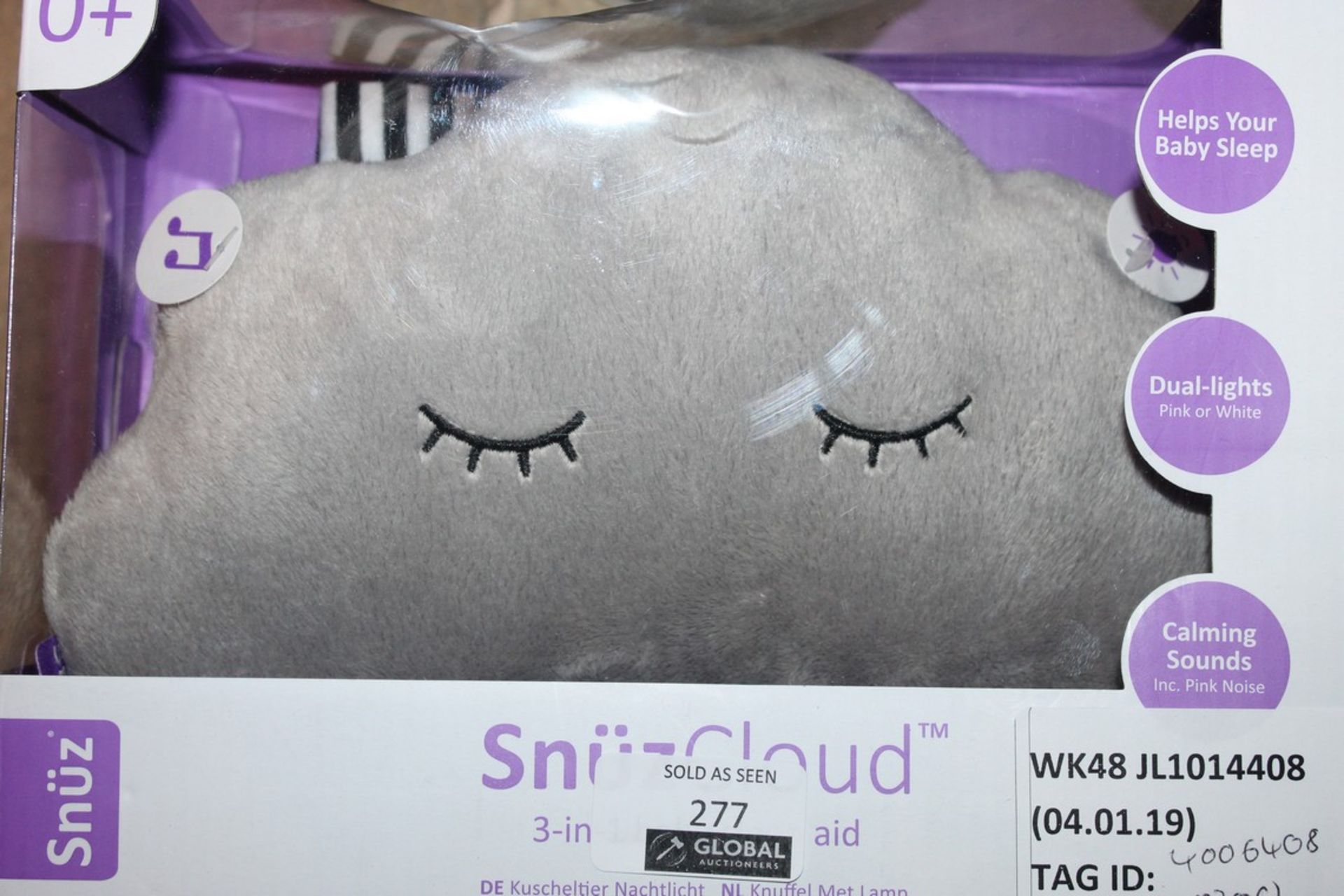 Lot to Contain 2 Boxed Snuz Cloud 3in1 Sleeping Aids Combined RRP £60 (4006408)(4005053) (Public