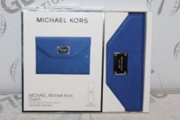 Lot to Contain 2 Michael Kors Sapphino Blue iPad Mini Clutch Cases Combined RRP £80