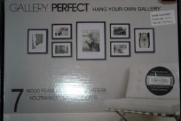 Gallery Perfect Hang Your Own Set of 7 Picture Frames RRP £60 (3987761) (Public Viewing and