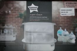 Boxed Tommee Tippee Super Steam Advanced Electric Steriliser RRP £50 (RET00378590) (Public Viewing &