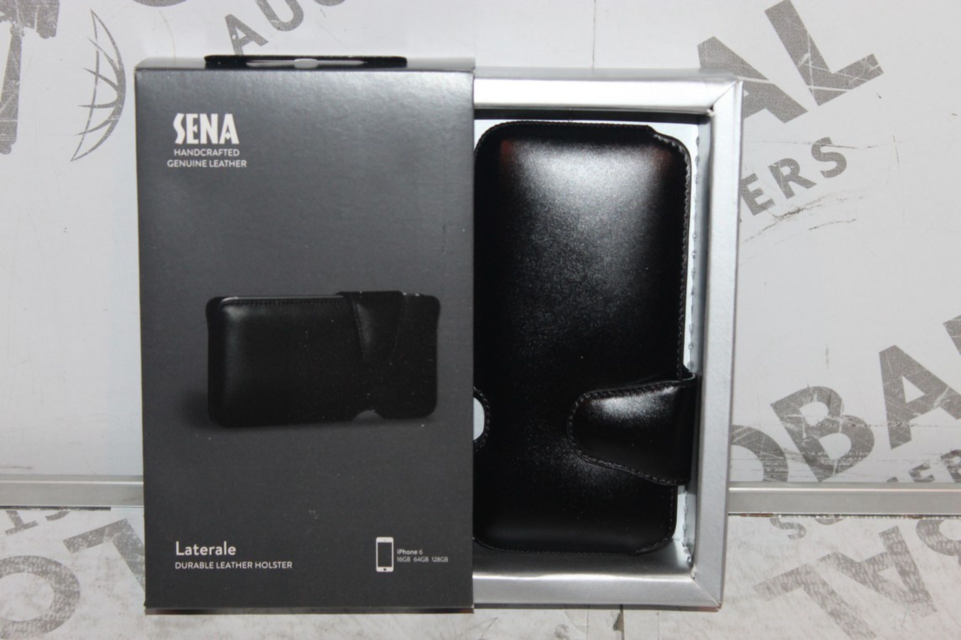 Lot to Contain, 7 Brand-new Boxed, Sena Genuine Leather Hand Crafted Lateral Durable Phone Holster