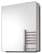 Boxed Dimond X Collection Elegant Mirrored Bathroom Cabinet,RRP£120.00 (16201) (Public Viewing &