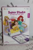 Lot to Contain 4 Osmo Super Studio Drawings Come To Life Disney Princess iPad Interactive Games