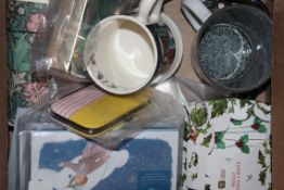 Lot to Contain 10 Assorted Items to Include Neat and Tidy Manicure Kits, Denby Mugs, Towel Rings,