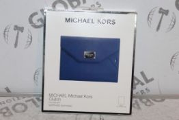 Boxed Michael Kors Sapphire Sapphino Blue Clutch Bag for iPad Air RRP £60