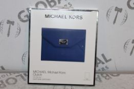 Boxed Michael Kors Sapphire Sapphino Blue Clutch Bag for iPad Air RRP £60