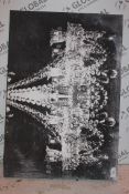 Large Crystal Chandeler, Canvas Wall Art Picture, RRP£180.00 (16452) (Public Viewing & Appraisals
