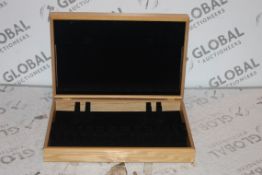 Solid Wooden Cutlery Canteen Storage Box Only RRP £100 (4014634) (Public Viewing and Appraisals